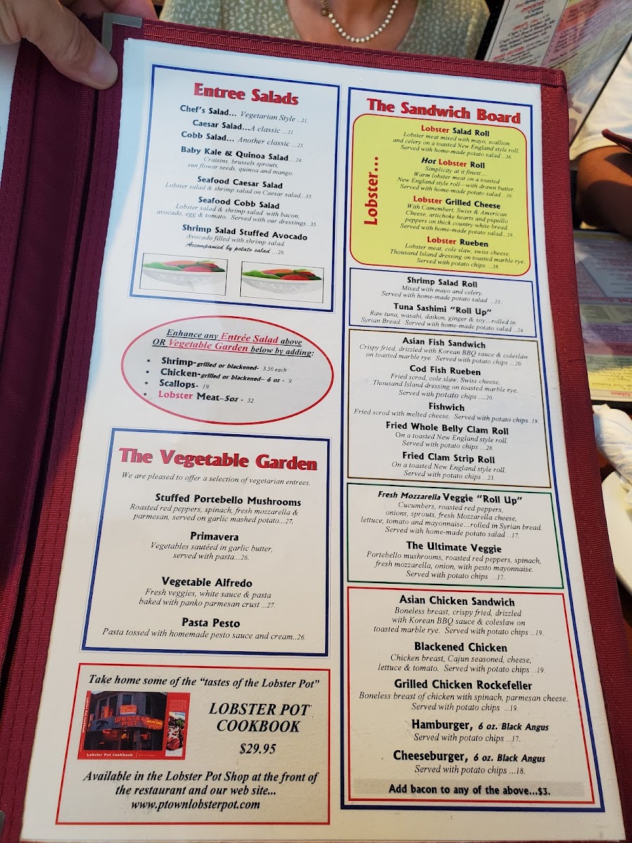 Menu The Lobster Pot-1