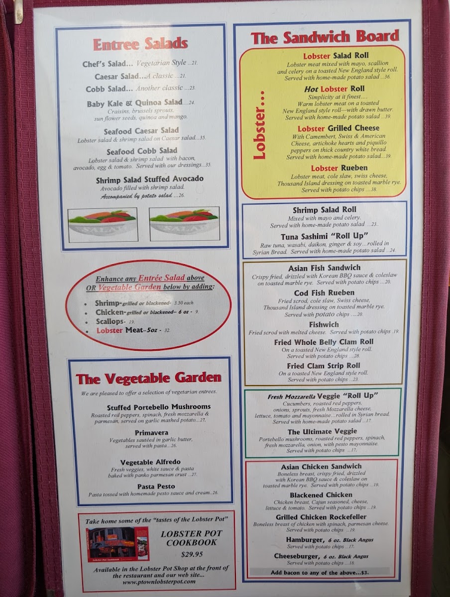 Menu The Lobster Pot-2