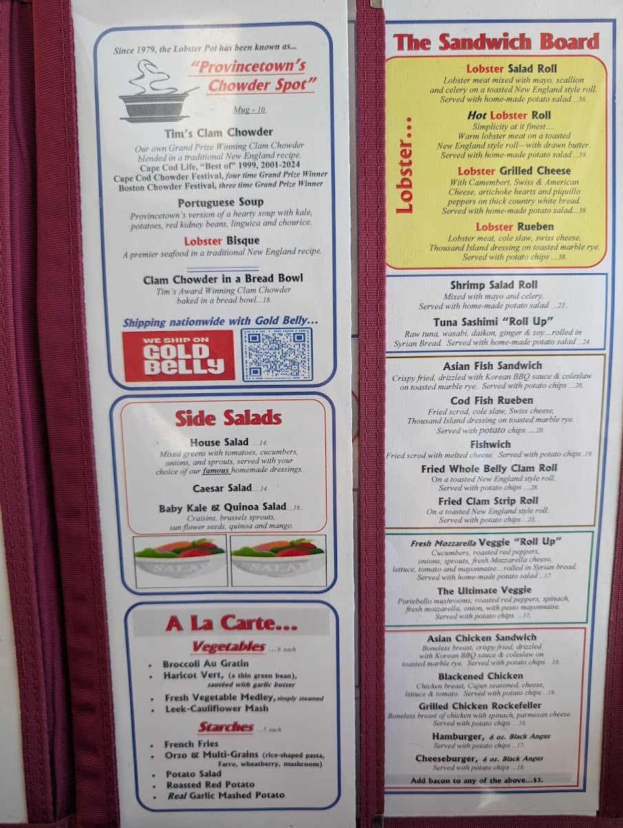Menu The Lobster Pot-3