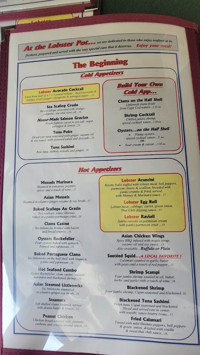 Menu The Lobster Pot-9